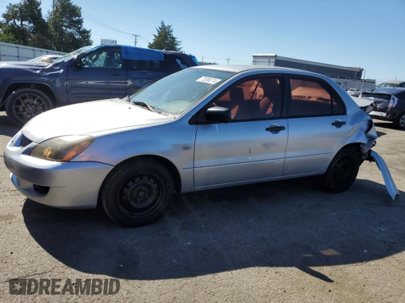 2005 Mitsubishi Lancer ES with VIN JA3AJ26E95U024716, listed as a Copart auction lot 75206274 with 192,584 mi miles and Salvage Title. Bid and sale history available at carsss.com. Image 1.