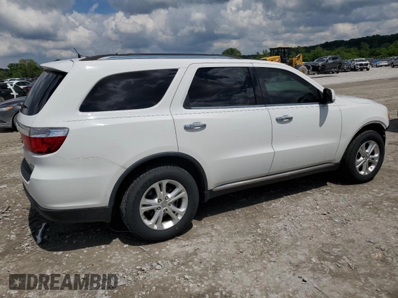 2013 Dodge Durango Crew with VIN 1C4RDJDGXDC695231, listed as a Copart auction lot 56934625 with 156,858 mi miles and Salvage title. Bid and sale history available at DreamBid. Image 3.