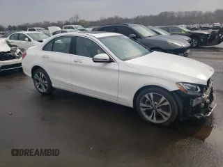 2018 Mercedes-Benz C 300 with VIN 55SWF4KB7JU281262, listed as a Copart auction lot 50634605 with 75,079 mi miles and Salvage Title. Bid and sale history available at DreamBid. Image 4.