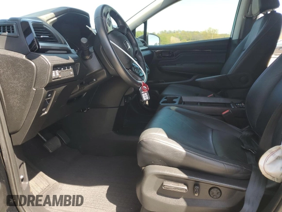 2021 Honda Odyssey Touring with VIN 5FNRL6H80MB036564, listed as a Copart auction lot 52218215 with 44,556 mi miles and Salvage Title. Bid and sale history available at carsss.com. Image 7.