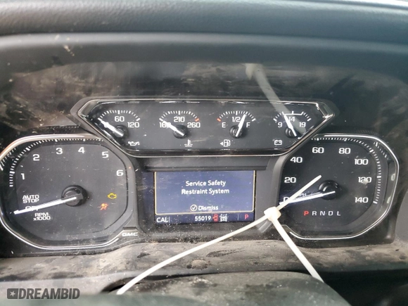 2022 GMC Sierra 1500 Limited SLT with VIN 3GTU9DET9NG180504, listed as a Copart auction lot 79553134 with 55,019 mi miles and Salvage Title. Bid and sale history available at carsss.com. Image 9.