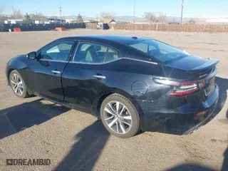 2021 Nissan Maxima SV with VIN 1N4AA6CV0MC512167, listed as a IAAI auction lot 41692145 with 63,680 mi miles. Bid and sale history available at carsss.com. Image 3.