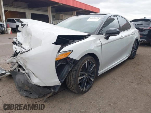 2020 Toyota Camry XSE with VIN 4T1K61AK8LU380498, listed as a IAAI auction lot 42191610 with 109,314 mi miles and . Bid and sale history available at DreamBid. Image 2.