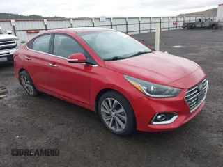 2018 Hyundai Accent Limited with VIN 3KPC34A39JE029719, listed as a IAAI auction lot 41867714 with 89,442 mi miles. Bid and sale history available at carsss.com. Image 1.