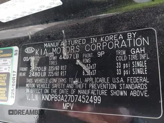 2013 Kia Sportage LX with VIN KNDPB3A27D7452499, listed as a IAAI auction lot 42164249 with 169,845 mi miles. Bid and sale history available at carsss.com. Image 9.