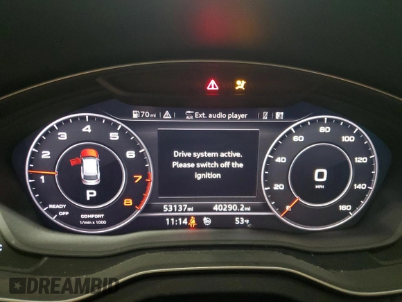 2019 Audi Q5 Prestige with VIN WA1CNAFYXK2079910, listed as a Copart auction lot 45003385 with 53,137 mi miles and Salvage Title. Bid and sale history available at carsss.com. Image 9.