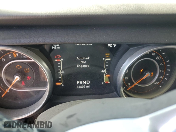 2018 Jeep Wrangler Unlimited Sahara with VIN 1C4HJXEG5JW294430, listed as a Copart auction lot 52487495 with 86,609 mi miles and Salvage title. Bid and sale history available at DreamBid. Image 9.