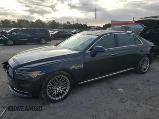 2021 Genesis G90 Ultimate with VIN KMTF54PH2MU086037, listed as a Copart auction lot 76272124 with 40,665 mi miles and Salvage Title. Bid and sale history available at DreamBid. Image 1.