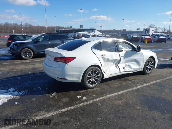 2015 Acura TLX V6 Tech with VIN 19UUB3F58FA002616, listed as a IAAI auction lot 41540955 with 91,956 mi miles. Bid and sale history available at carsss.com. Image 4.