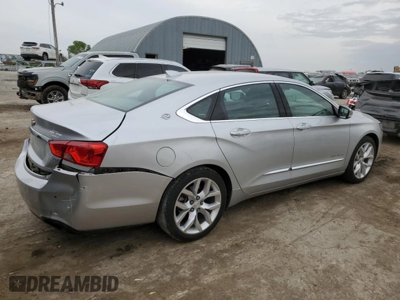 2015 Chevrolet Impala LTZ with VIN 2G1165S39F9235088, listed as a Copart auction lot 53745575 with 129,769 mi miles and Salvage Title. Bid and sale history available at DreamBid. Image 3.