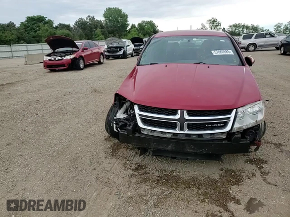 2012 Dodge Avenger SXT z VIN 1C3CDZCBXCN160157, wystawiony jako Copart lot #57860585 z przebiegiem 92 688 mil mil oraz Szkoda całkowita • Salvage title. Historia ofert i sprzedaży dostępna na DreamBid. Obrazek 14.
