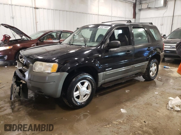 2001 Ford Escape XLS with VIN 1FMYU02121KA65155, listed as a Copart auction lot 42021865 with 0 mi miles and Non Repairable. Bid and sale history available at carsss.com. Image 1.