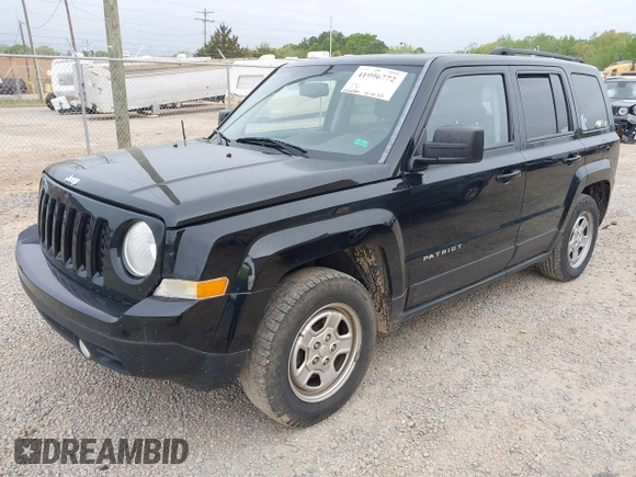 2016 Jeep Patriot Sport with VIN 1C4NJPBA8GD537851, listed as a IAAI auction lot 41996772 with 155,676 mi miles. Bid and sale history available at carsss.com. Image 17.