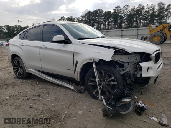 2016 BMW X6 xDrive35i with VIN 5UXKU2C50G0N79368, listed as a Copart auction lot 43058453 with 0 mi miles. Bid and sale history available at carsss.com. Image 4.