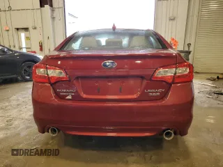 2017 Subaru Legacy Limited with VIN 4S3BNEN65H3013860, listed as a Copart auction lot 43172365 with 0 mi miles and Non Repairable. Bid and sale history available at carsss.com. Image 6.