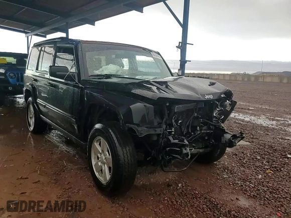 2008 Jeep Commander Sport with VIN 1J8HH48K88C183076, listed as a Copart auction lot 56365665 with 213,270 mi miles and Salvage title. Bid and sale history available at DreamBid. Image 13.