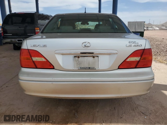 2001 Lexus LS 430 z VIN JTHBN30F610008975, wystawiony jako Copart lot #57186565 z przebiegiem 237 767 mil mil oraz Czysty tytuł • Clean title. Historia ofert i sprzedaży dostępna na DreamBid. Obrazek 6.