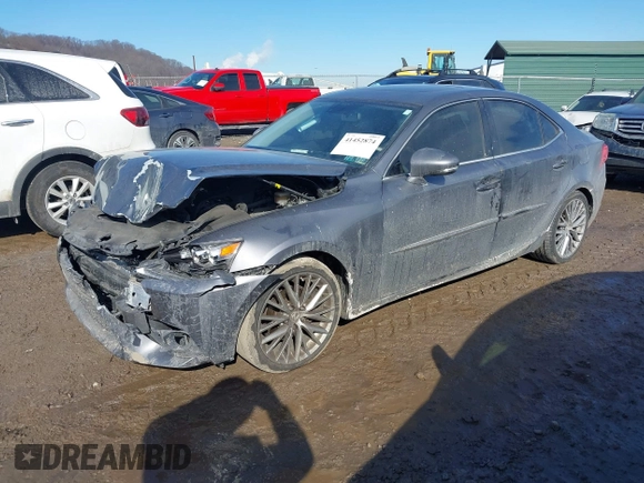 2015 Lexus IS 250 with VIN JTHCF1D23F5021657, listed as a IAAI auction lot 41452874 with 65,613 mi miles and . Bid and sale history available at DreamBid. Image 2.