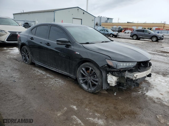 2019 Acura TLX w/A-Spec Pkg with VIN 19UUB3F64KA801568, listed as a Copart auction lot 45381445 with 145,671 mi miles and Clean Title. Bid and sale history available at carsss.com. Image 4.