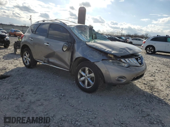 2010 Nissan Murano SL z VIN JN8AZ1MU8AW019654, wystawiony jako Copart lot #44238445 z przebiegiem Nie podano mil oraz Szkoda całkowita • Salvage title. Historia ofert i sprzedaży dostępna na DreamBid. Obrazek 4.