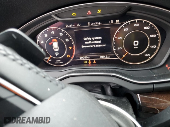 2019 Audi Q5 Premium Plus with VIN WA1BNAFY7K2121459, listed as a Copart auction lot 87839275 with 89,050 mi miles and Salvage Title. Bid and sale history available at carsss.com. Image 9.