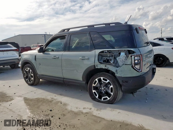 2024 Ford Bronco Sport Outer Banks with VIN 3FMCR9C67RRE16594, listed as a Copart auction lot 64382965 with 14,329 mi miles and Salvage title. Bid and sale history available at DreamBid. Image 2.