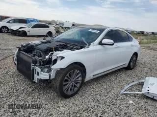 2017 Genesis G80 3.8L with VIN KMHGN4JE2HU175741, listed as a Copart auction lot 70855184 with 59,136 mi miles and Salvage Title. Bid and sale history available at carsss.com. Image 1.