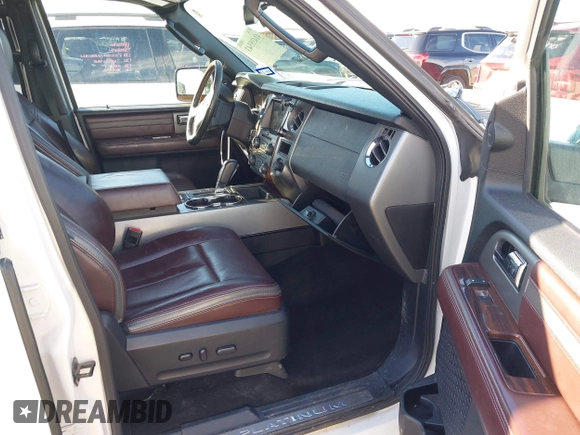 2015 Ford Expedition Platinum with VIN 1FMJU1LT5FEF39404, listed as a IAAI auction lot 41435543 with 147,218 mi miles and . Bid and sale history available at DreamBid. Image 5.