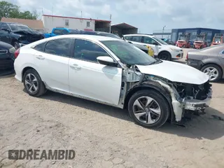 2019 Honda Civic Sedan LX with VIN 19XFC2F65KE015967, listed as a IAAI auction lot 41870056 with 88,694 mi miles. Bid and sale history available at carsss.com. Image 1.
