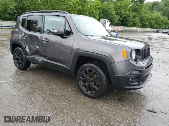 2018 Jeep Renegade Altitude with VIN ZACCJBBB6JPH79033, listed as a Copart auction lot 61898995 with 111,500 mi miles and Salvage title. Bid and sale history available at DreamBid. Image 4.