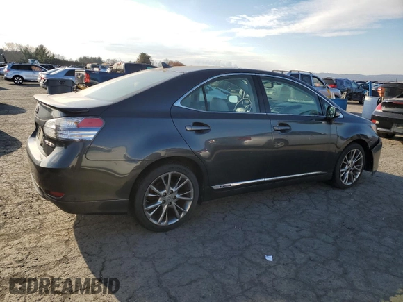 2010 Lexus HS 250h with VIN JTHBB1BA0A2000986, listed as a Copart auction lot 83445014 with Not Provided miles and Clean Title. Bid and sale history available at DreamBid. Image 3.