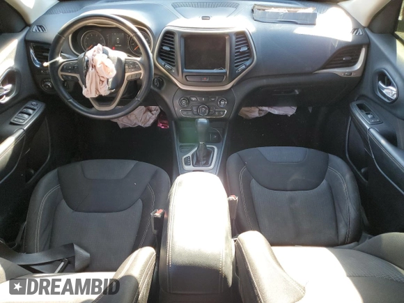 2015 Jeep Cherokee Latitude with VIN 1C4PJLCB5FW695592, listed as a Copart auction lot 50297695 with 108,091 mi miles and Salvage Title. Bid and sale history available at DreamBid. Image 8.