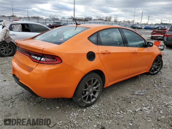 2014 Dodge Dart SXT with VIN 1C3CDFBB3ED824534, listed as a Copart auction lot 76323053 with 62,517 mi miles and Salvage Title. Bid and sale history available at carsss.com. Image 3.