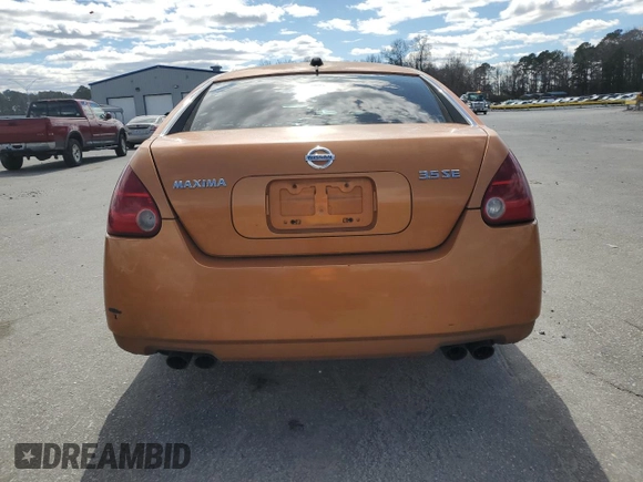 2004 Nissan Maxima SL with VIN 1N4BA41E34C838685, listed as a Copart auction lot 47985765 with 224,081 mi miles and Salvage Title. Bid and sale history available at DreamBid. Image 6.