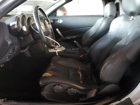 2008 Nissan 350Z Enthusiast with VIN JN1BZ36A88M851177, listed as a Copart auction lot 46493085 with 105,569 mi miles and Salvage Title. Bid and sale history available at DreamBid. Image 7.