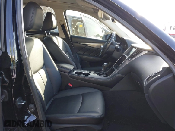 2016 Infiniti Q50 2.0t Premium with VIN JN1CV7AR0GM253412, listed as a IAAI auction lot 41223814 with 45,185 mi miles. Bid and sale history available at carsss.com. Image 5.
