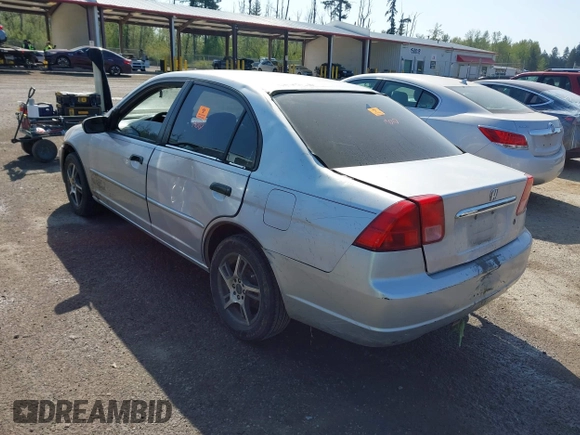 2001 Honda Civic LX with VIN 1HGES16501L014202, listed as a IAAI auction lot 42121901 with 1 mi miles. Bid and sale history available at carsss.com. Image 3.