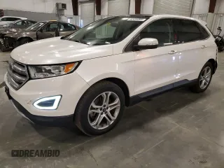2015 Ford Edge Titanium with VIN 2FMTK4K97FBB12839, listed as a Copart auction lot 52435305 with 166,628 mi miles and Salvage Title. Bid and sale history available at carsss.com. Image 1.