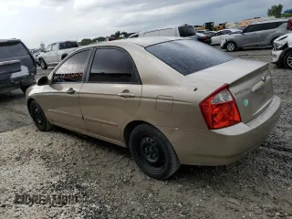 2006 Kia Spectra EX with VIN KNAFE121465238207, listed as a Copart auction lot 45762324 with 135,860 mi miles and Non Repairable. Bid and sale history available at carsss.com. Image 2.