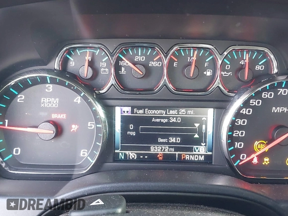 2015 Chevrolet Silverado 1500 LT with VIN 3GCUKREC4FG513372, listed as a IAAI auction lot 41966017 with 93,272 mi miles. Bid and sale history available at carsss.com. Image 7.