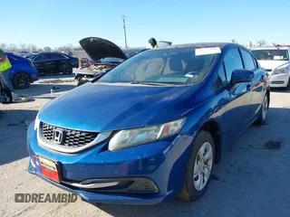 2014 Honda Civic Sedan LX with VIN 2HGFB2F57EH529579, listed as a IAAI auction lot 41732190 with 95,176 mi miles. Bid and sale history available at carsss.com. Image 17.