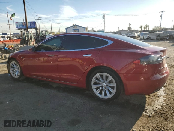 2017 Tesla Model S 60 with VIN 5YJSA1E15HF210006, listed as a Copart auction lot 85096644 with 225,497 mi miles and Salvage title. Bid and sale history available at DreamBid. Image 2.