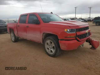 2018 Chevrolet Silverado 1500 Custom with VIN 3GCPCPEC7JG388830, listed as a Copart auction lot 78947194 with 81,508 mi miles and Salvage Title. Bid and sale history available at DreamBid. Image 4.