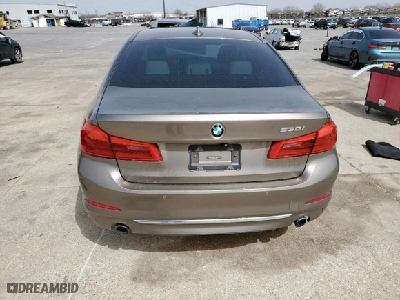 2017 BMW 5 Series 530i with VIN WBAJA5C36HG896602, listed as a Copart auction lot 48356125 with 0 mi miles and Salvage Title. Bid and sale history available at carsss.com. Image 6.