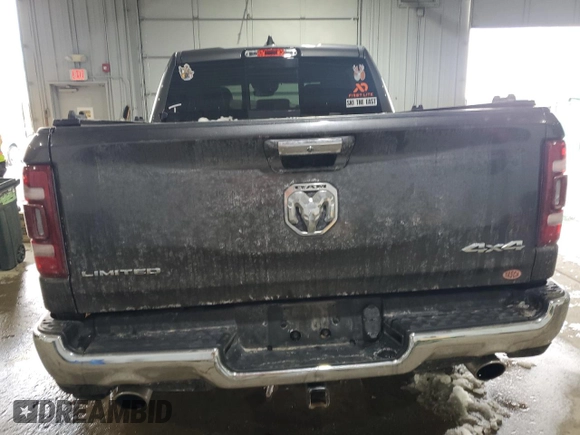 2020 Ram 1500 Limited with VIN 1C6SRFHT5LN138499, listed as a Copart auction lot 44197805 with 92,257 mi miles and Salvage Title. Bid and sale history available at carsss.com. Image 6.