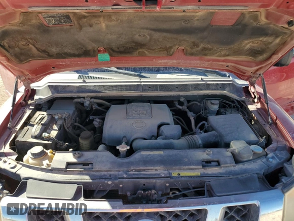 2008 Nissan Titan SE with VIN 1N6BA07D78N358139, listed as a Copart auction lot 41433925 with 131,256 mi miles and Salvage Title. Bid and sale history available at carsss.com. Image 11.
