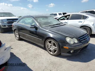 2008 Mercedes-Benz CLK 550 with VIN WDBTJ72H88F235405, listed as a Copart auction lot 76230174 with Not Provided miles and Salvage Title. Bid and sale history available at DreamBid. Image 4.