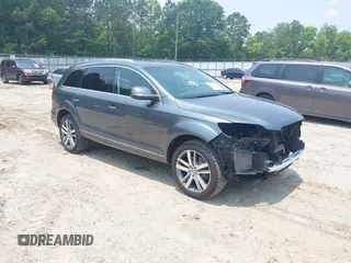 2014 Audi Q7 Premium Plus with VIN WA1LMAFE2ED003874, listed as a IAAI auction lot 42412169 with 65,621 mi miles and . Bid and sale history available at DreamBid. Image 1.