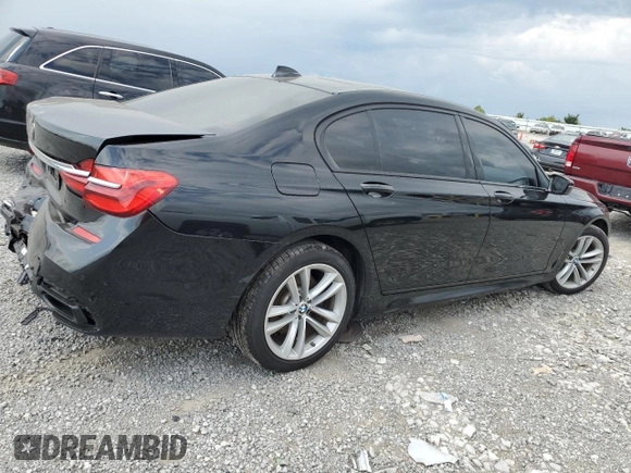 2016 BMW 7 Series 750i with VIN WBA7F0C53GGM20760, listed as a Copart auction lot 57230334 with 77,588 mi miles and Salvage Title. Bid and sale history available at carsss.com. Image 3.