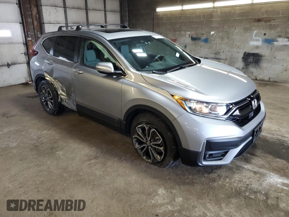 2021 Honda CR-V EX with VIN 2HKRW2H59MH652092, listed as a Copart auction lot 87620235 with 28,012 mi miles and Salvage Title. Bid and sale history available at carsss.com. Image 4.